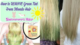 How To Get Rid of Swimmers Hair All Natural At Home Recipe Swimmers Green Hair Removal [upl. by Ysor]