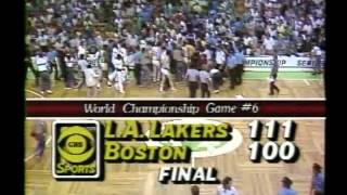 Final 2 Minutes of the 1985 NBA Finals Game 6 Lakers at Celtics [upl. by Lissner428]