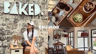 BALI VLOG 4 days in bali 🐚 cafe hopping morning walk strolling around seminyak [upl. by Fairleigh]