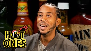 Ludacris Gets Fired Up While Eating Spicy Wings  Hot Ones [upl. by Drannek485]