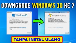 Cara Downgrade Windows 10 Ke Windows 7 Tanpa Instal Ulang [upl. by Haveman]