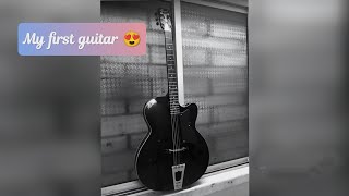 My first guitar😍।। Hovner 215 Black Fcut with truss rod।। under 4000।। amazon republic day 2022 ।। [upl. by May]