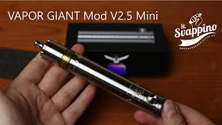 VAPOR GIANT Mod V25 Mini Miglior Tubo per Atomizzatori da Guancia [upl. by Nolitta]