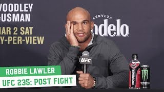 Robbie Lawler on Ben Askren Controversial Finish “St Happens”  UFC 235 PostFight [upl. by Konopka971]