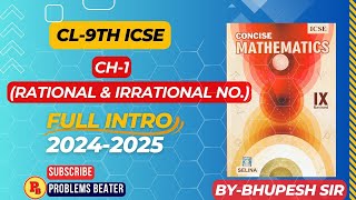 icse boardclass9thmathschapter1Rational and Irrational numbersIntroex1A of selina book [upl. by Eidnyl533]