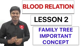 BLOOD RELATION  FAMILY TREE  IMPORTANT CONCEPT   Lesson 2 [upl. by Gnim575]