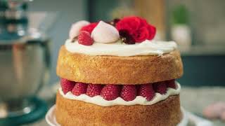 Sponge cake with mascarpone frosting  KitchenAid UK [upl. by Misha]