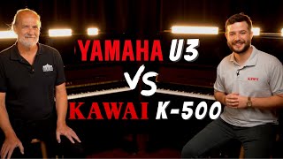 Kawai K500 vs Yamaha U3  Studio Piano Showdown [upl. by Tonia]