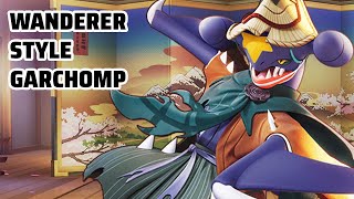 Wanderer Style Garchomp  Skin Spotlight Pokémon UNITE [upl. by Onaimad]