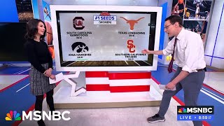 Kornacki breaks down March Madness brackets [upl. by Roselia361]