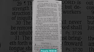 Proverbs 102332 KJV [upl. by Adnahcal]