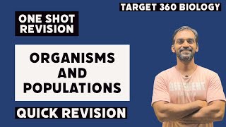 Organism And Population Class 12NCERTChapter 13EcologyQuick Revision SeriesNEETAIIMSJIPMER [upl. by Otreblasiul608]