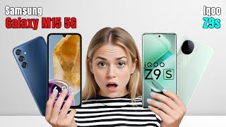 Samsung Galaxy M15 Vs IQOO Z9s  Full Comparison  Which one is Best [upl. by Carena]