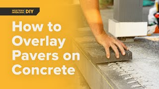 How to Install Patio Pavers Over an Existing Concrete Slab [upl. by Phene]