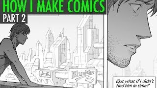 How I Make Comics Pt 2 InkingToningLettering [upl. by Liarret]