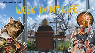 uchicago week in my life ft my friends vaccinated tutoring gym  collegebychloe ep3 [upl. by Asiilanna]