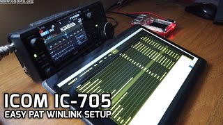 Icom IC705 PAT Winlink Setup  Ham Radio Raspberry Pi [upl. by Nylsej]