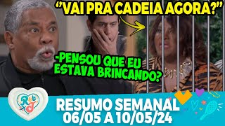 A Infância de Romeu e Julieta Resumo semanal 0605 a 100524 Glaucia decide roubar Leandro [upl. by Koa]