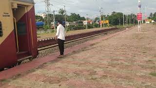 Jirania Railway Station  Agartala Express  Train No 15664 youtubeshorts railwaystation train [upl. by Heyman]