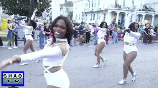 Talladega College Marching Band  2024 Mardi Gras Parade [upl. by Mulderig561]