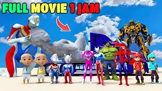 FULL MOVIE 1 JAM IBU ULTRAMAN CANTIK DIKUTUK JADI BATU ULTRAMAN DYNA amp ROBOT TRANSFORMERS MENOLONG [upl. by Bertie]