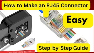 How to Make an RJ45 Connector StepbyStep Guide [upl. by Ahsiaa]