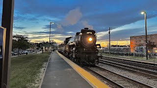 CP 2816 steam train at Elmwood Park IL [upl. by Kast]