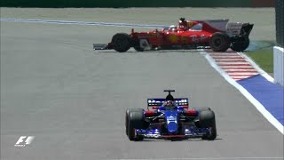 2017 Russian Grand Prix FP1 Highlights [upl. by Derfiniw]