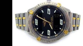 Breitling AEROSPACE Quartz 40mm Titanium 18k Gold on Matching Bracelet Ref  F65062 [upl. by Kriste]