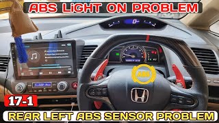 2010 Honda ABS Light Stays On  Honda Civic Reborn Rear Left Wheel Speed Sensor Problem Solved [upl. by Yboj]