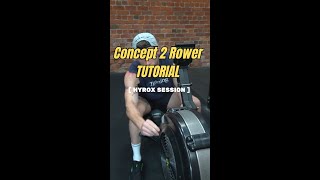 How To Use The Concept 2 Rower  Tutorial For Hyrox  CrossFit crossfit hyrox gymhumor [upl. by Franek]