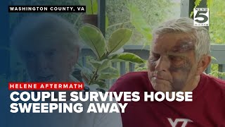 Washington County Va couple married for 57 years rescued after home swept away by flood [upl. by Notpmah541]