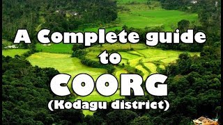 COORG  A complete guide to COORG trip  Travel Accommodation Food Places to visit  coorgtourism [upl. by Rossen501]