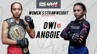 DWI RETNO VS ANGGIE MANDAGI  FULL FIGHT ONE PRIDE MMA 69 LOCAL PRIDE 4 YOGYAKARTA [upl. by Atinoj]