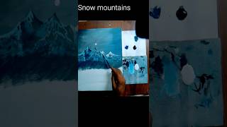 How to draw Moonlight snow shortvideo learntopaint arttutorial [upl. by Brelje494]