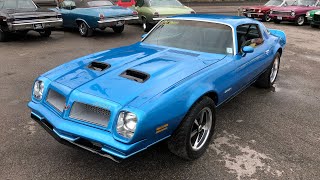 Test Drive 1976 Pontiac Formula Firebird SOLD 17900 Maple Motors 805 [upl. by Ecirtnahc]