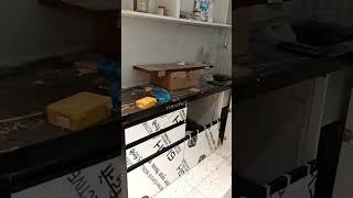 modular kitchen installation work [upl. by Edmonds]