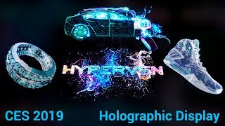 CES 2019  Hypervsn holographic display [upl. by Sabra363]