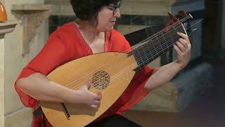 J S Bach  Air amp Gavotte from Suite BWV 1068  Evangelina Mascardi baroque lute [upl. by Nosraep]