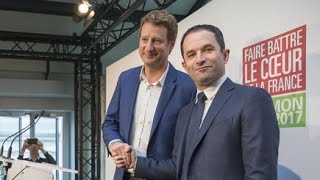 Déclaration à la presse de Yannick Jadot et Benoît Hamon [upl. by Horne]