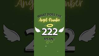 Secret Meaning of Angel Number 222 angelnumbers [upl. by Lawrenson]