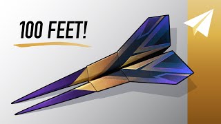 Make the BEST Paper Airplane — How to Fold Venom — Flies Over 100 Feet [upl. by Atinat150]