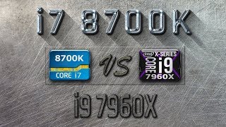 i7 8700K vs i9 7960X Benchmarks  Gaming Tests Review amp Comparison [upl. by Pooh315]