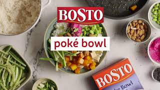 Bosto Recept  Vegetarische poké bowl met gekarameliseerde pompoen [upl. by Aluk]