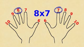 🤯Cómo MULTIPLICAR con LOS DEDOS🤞 TRUCAZO para NUNCA olvidar las TABLAS de MULTIPLICAR [upl. by Oralia91]