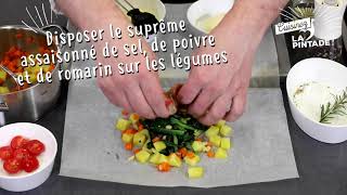 RECETTE Suprême de pintade en papillote [upl. by Dawes952]