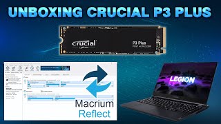 CRUCIAL P3 PLUS 2TB  UNBOXING  CLONAGEM E TROCA DE SSD  LEGION 5 [upl. by Rox]