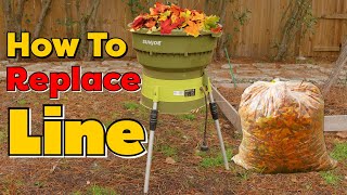 How To Replace Leaf Shredder Line Mulcher line Easy Simple [upl. by Enirehtahc605]