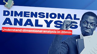 DIMENSIONAL ANALYSIS IN 20MIN dimensionalanalysis [upl. by Elraet]