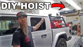 DIY Garage Hoist for Rooftop Tent [upl. by Ainaznat]